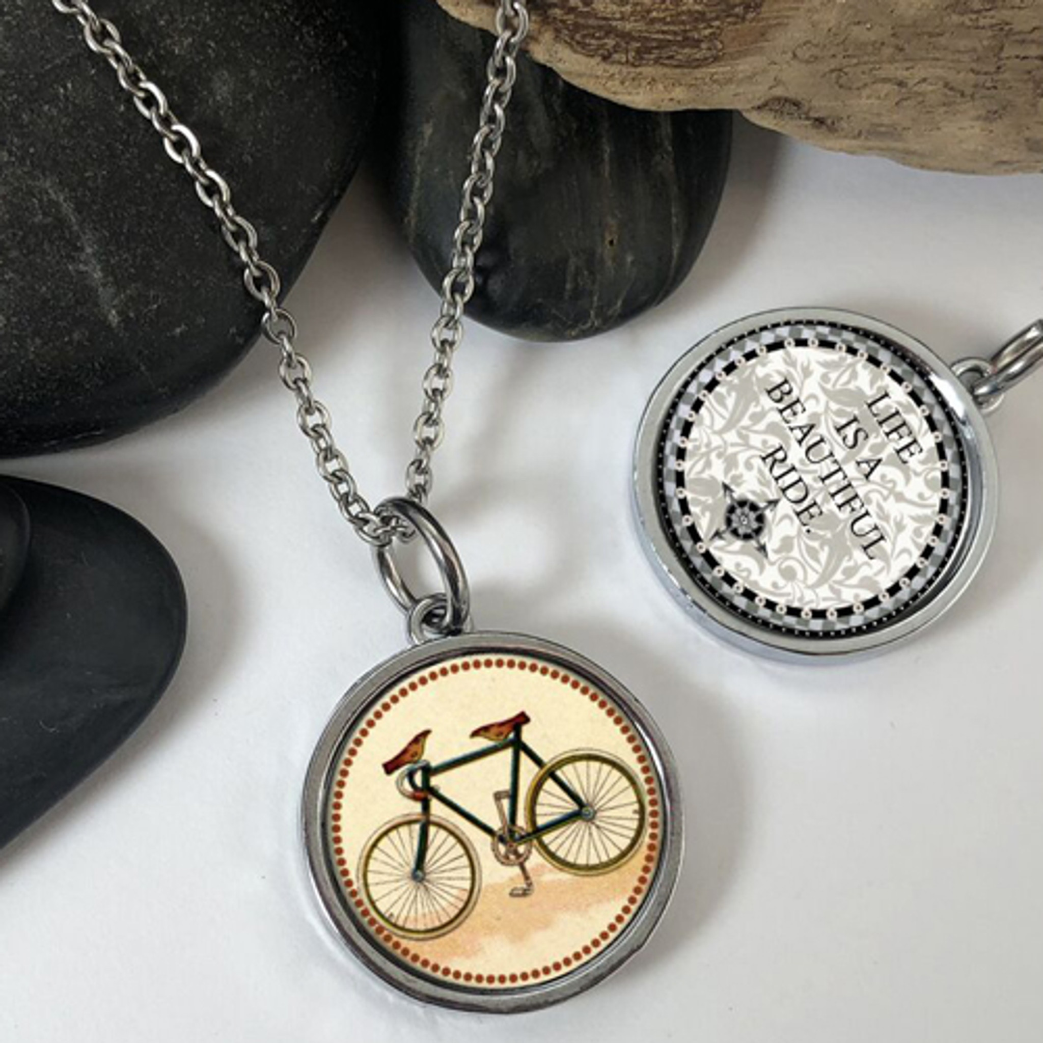 Reversible Circular RIDE Pendant